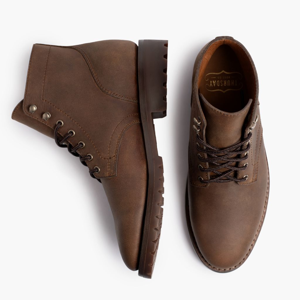 President StormKing® Desert Castanho Botas em couro para Homem For Men - Contraforte reforçado e costuras duplas de precisão