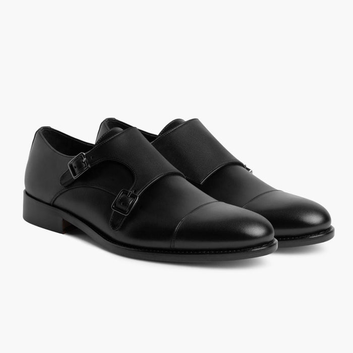 Saint Black Leather Loafers