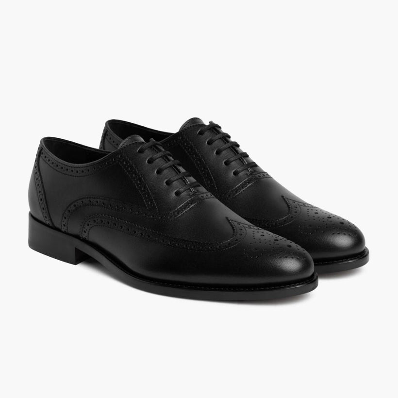 Aviator Preto Leather Loafers para Homem