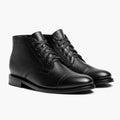 Cadet Preto Botas em couro para Homem
