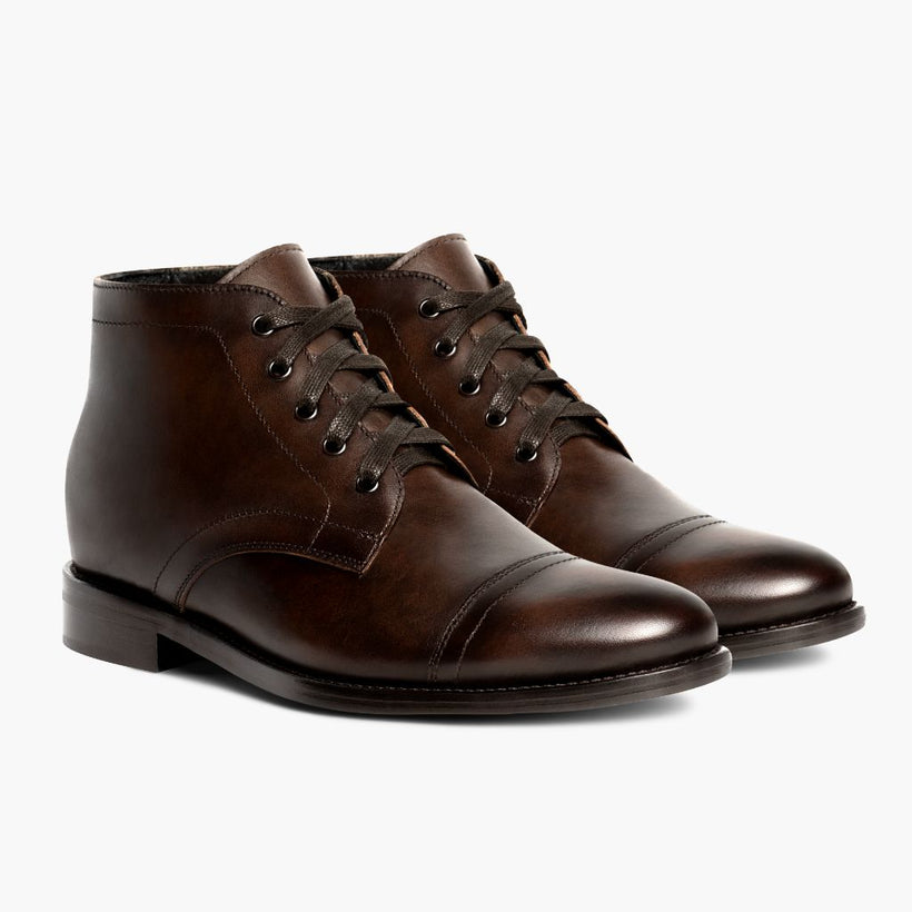 Cadet Rich Mahogany Leather Boots para Homem
