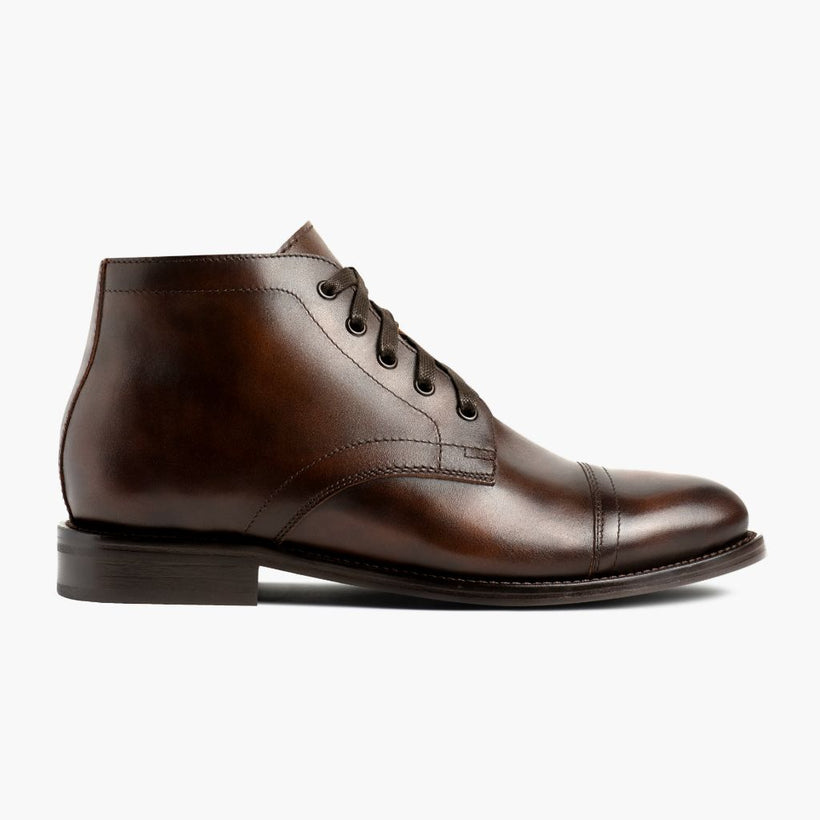 Cadet Rich Mahogany Leather Boots para Homem