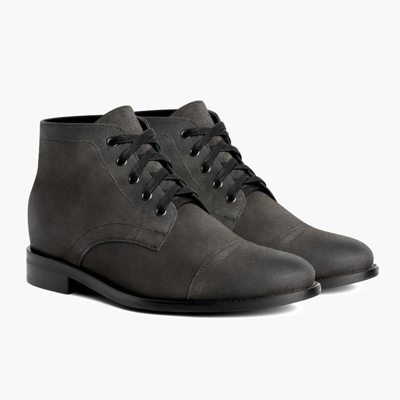 Cadet Shadow Grey Leather Boots para Homem