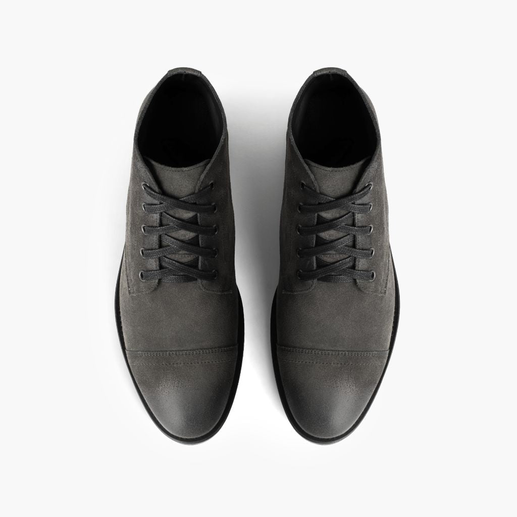 Cadet Shadow Grey Botas em couro para Homem - Contraforte reforçado e costuras duplas de precisão