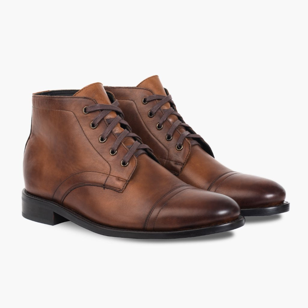 Cadet Walnut Botas em couro para Homem in Classic Full-Grain Leather - Vista de perfil | Comprar online