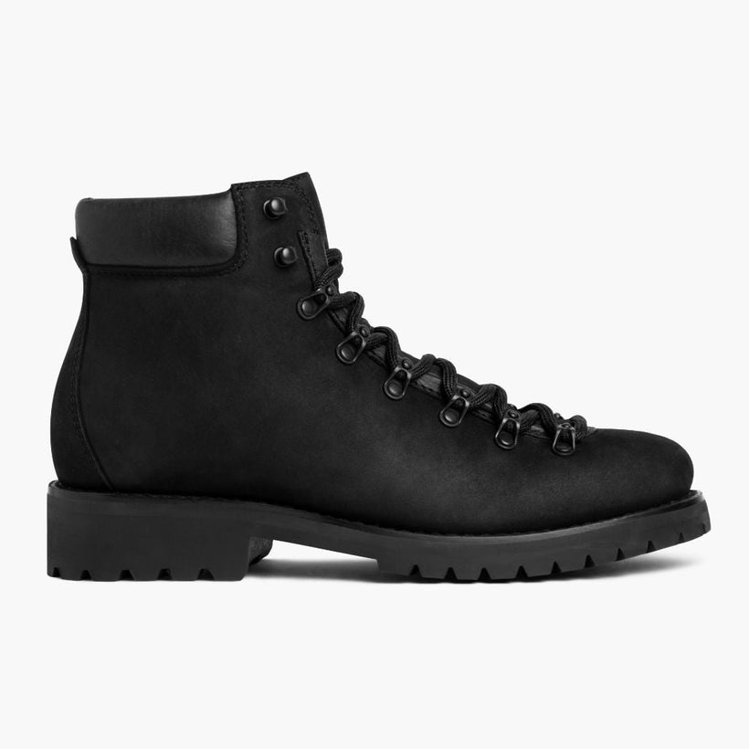 Commander Preto Matte Leather Boots para Homem