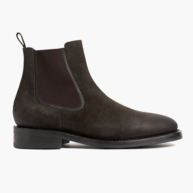 Duke Dark Olive Suede Leather Boots para Homem