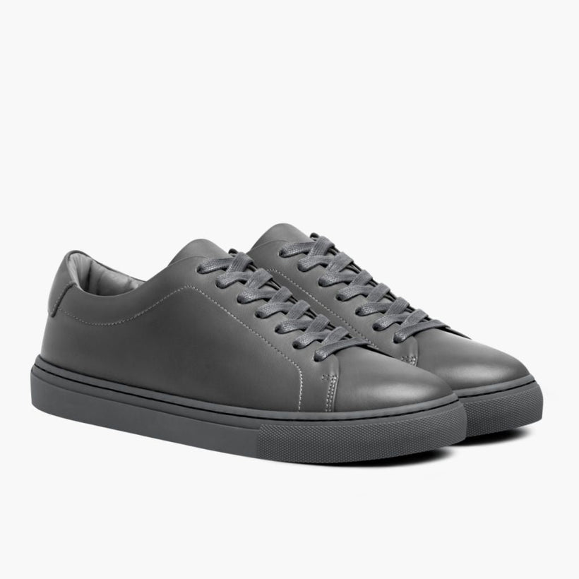 Encore Steel Grey Leather Sneakers para Homem