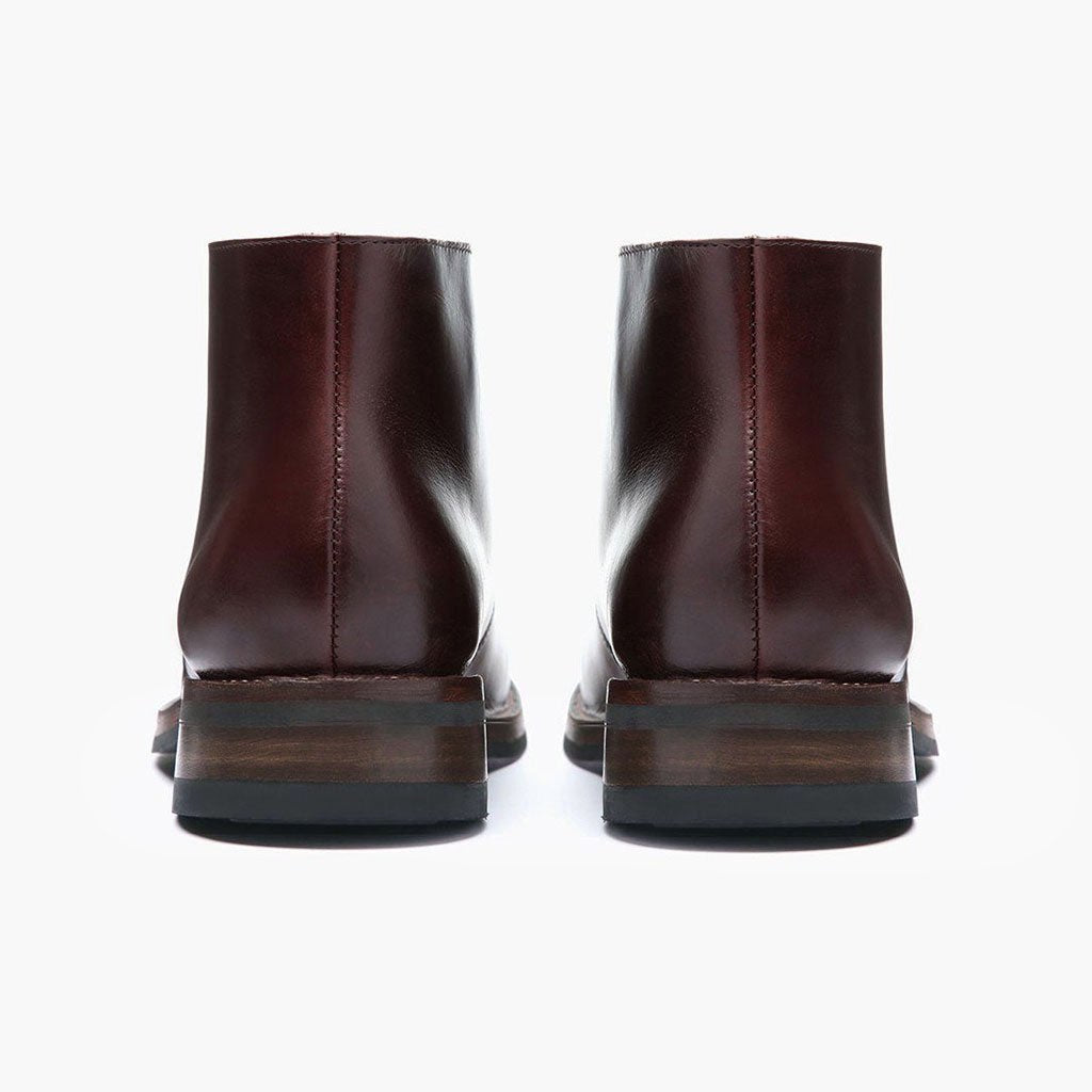 Scout Castanho Botas em couro para Homem For Men - Contraforte reforçado e costuras duplas de precisão