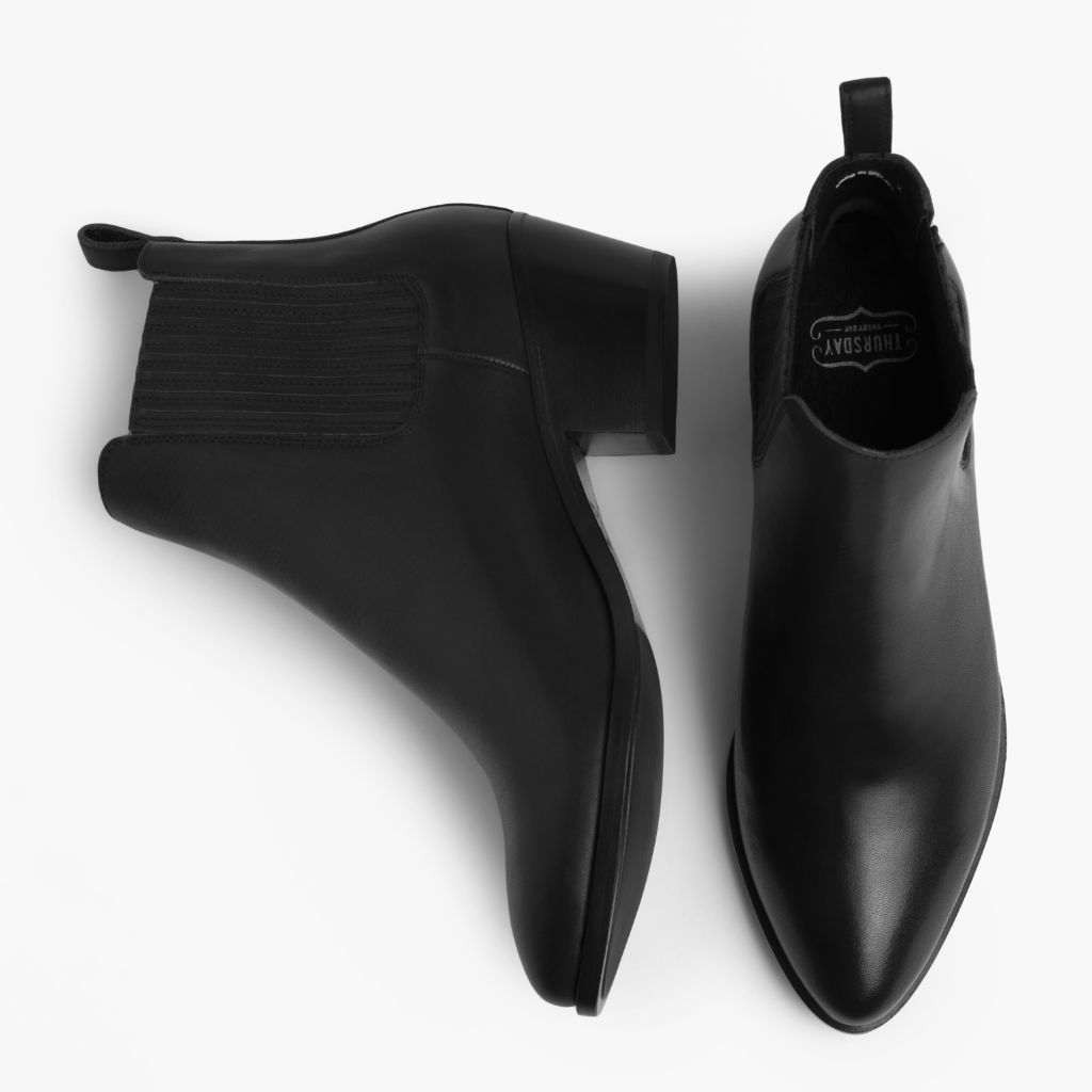 Dreamer Bootie Preto Botas em couro para Mulher - Contraforte reforçado e costuras duplas de precisão