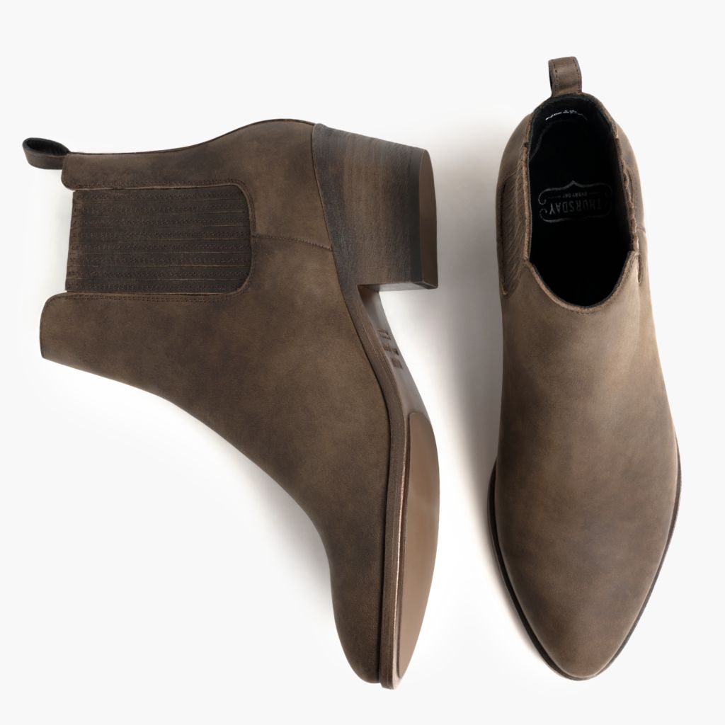 Dreamer Bootie Tobacco Botas em couro para Mulher - Contraforte reforçado e costuras duplas de precisão