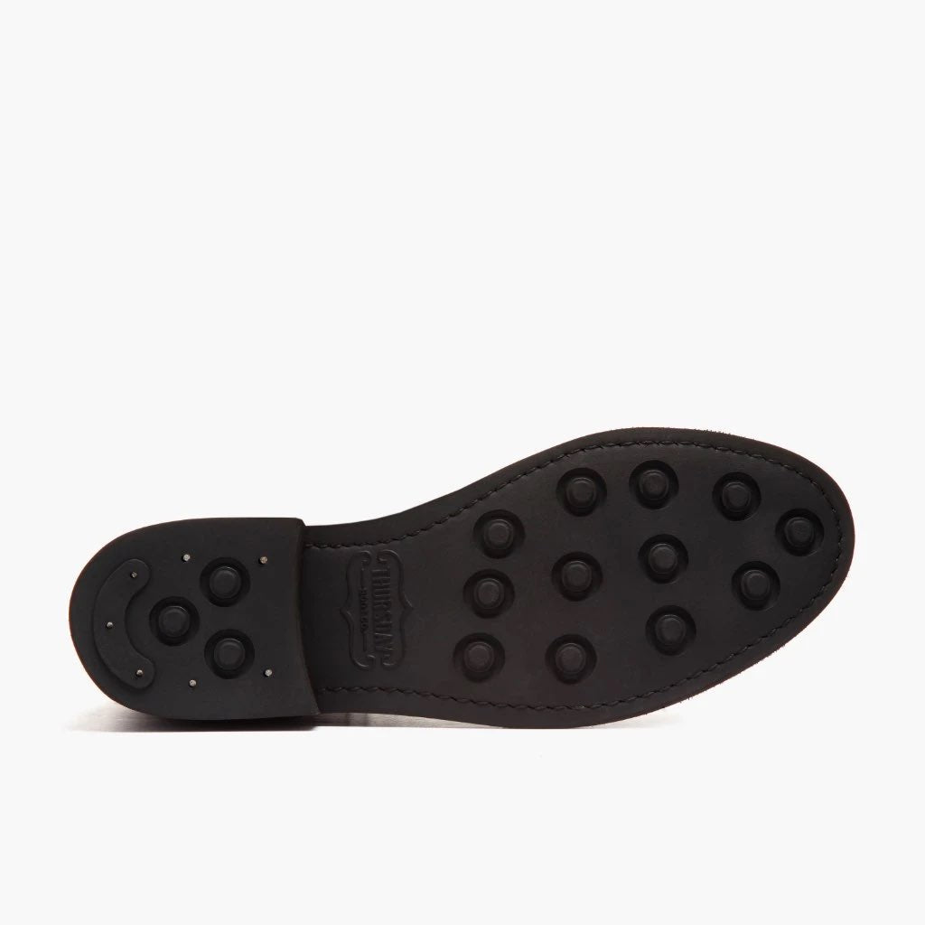 High-Traction Rubber Outsole & Lug Tread Pattern on Duchess Preto Coffee Botas em couro para Mulher