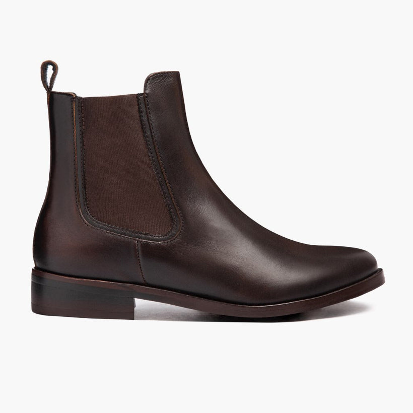 Duchess Preto Coffee Leather Boots para Mulher