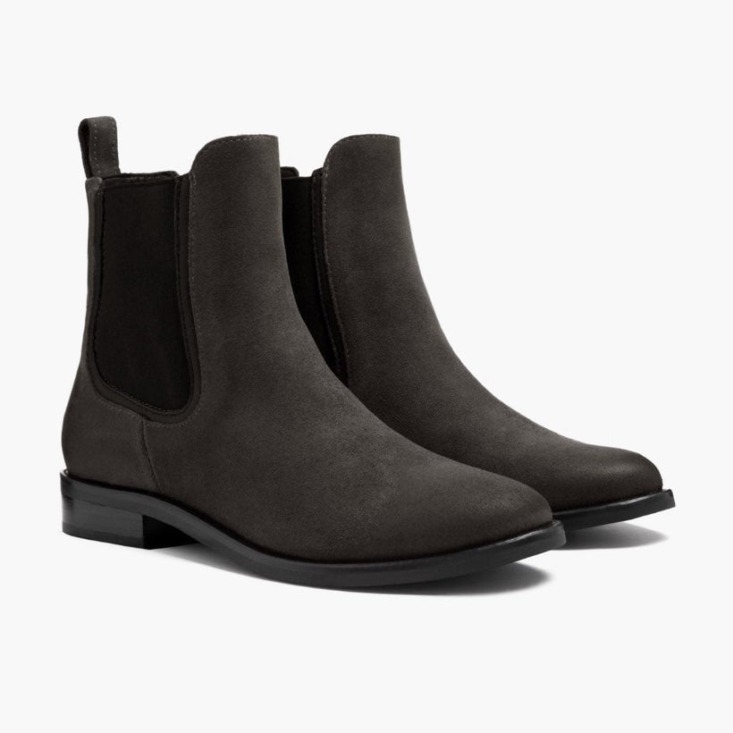 Duchess Shadow Grey Leather Boots para Mulher