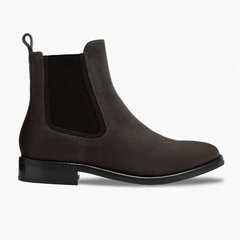 Duchess Shadow Grey Leather Boots para Mulher