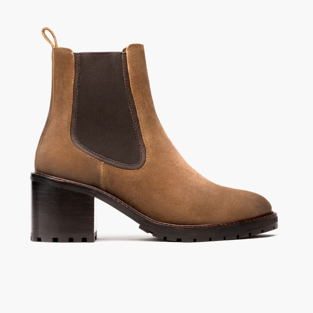 Knockout Safari Botas em couro para Mulher in Classic Full-Grain Leather - Vista de perfil | Comprar online