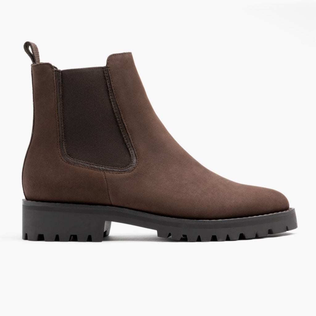 Legend Truffle Botas em couro para Mulher in Classic Full-Grain Leather - Vista de perfil | Comprar online