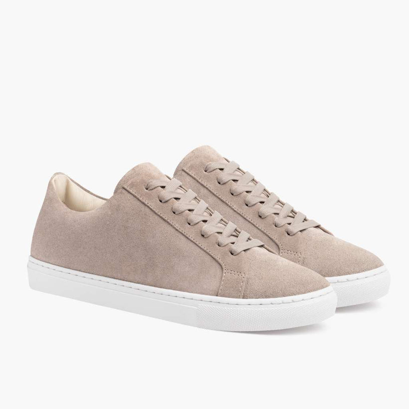 Premier Low Top Latte Leather Sneakers para Mulher