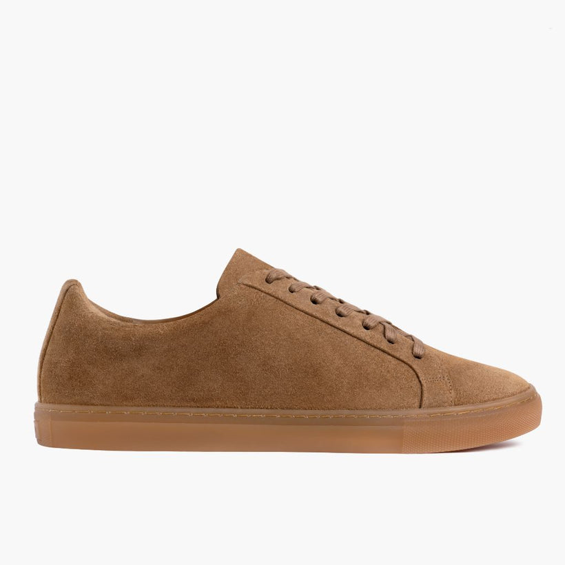 Premier Low Top Camel Leather Sneakers para Mulher
