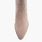 Women's Tempest Sand Leather Boots - Reinforced Heel Counter & Precision Double-Row Stitching Detail