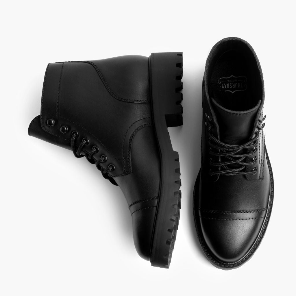 Captain Preto (StormKing®) Botas em couro para Mulher - Contraforte reforçado e costuras duplas de precisão