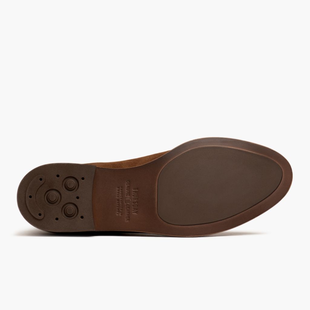 High-Traction Rubber Outsole & Lug Tread Pattern on Dreamer Cinnamon Botas em couro para Mulher