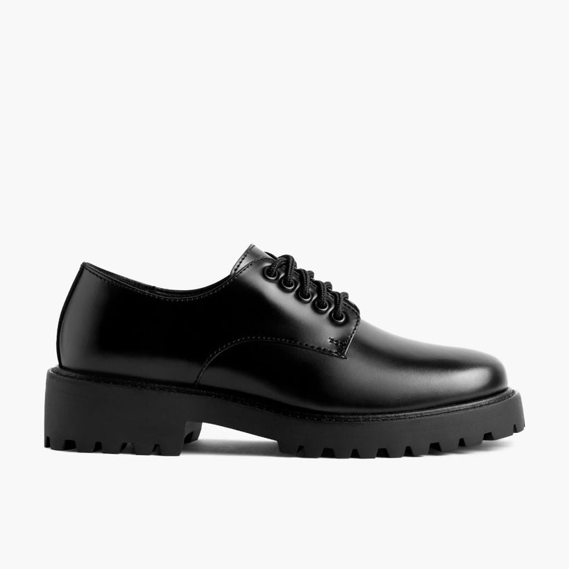 Renegade Preto Leather Sneakers para Mulher
