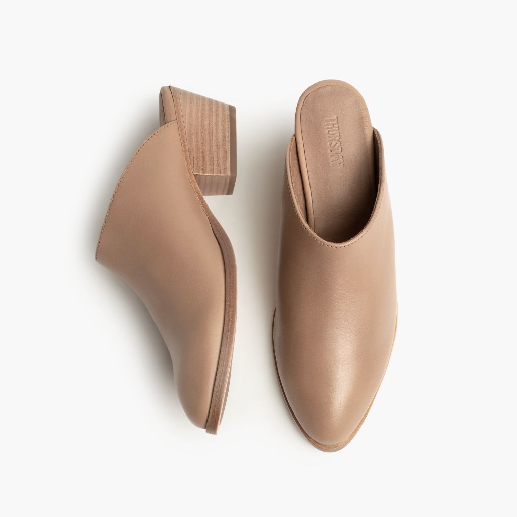 Breeze Milk Coffee Botas em couro para Mulher - Contraforte reforçado e costuras duplas de precisão