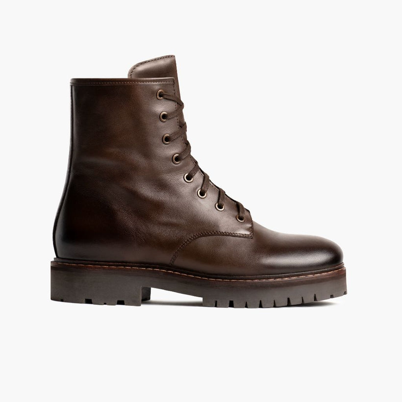 Combat Java Leather Boots para Mulher