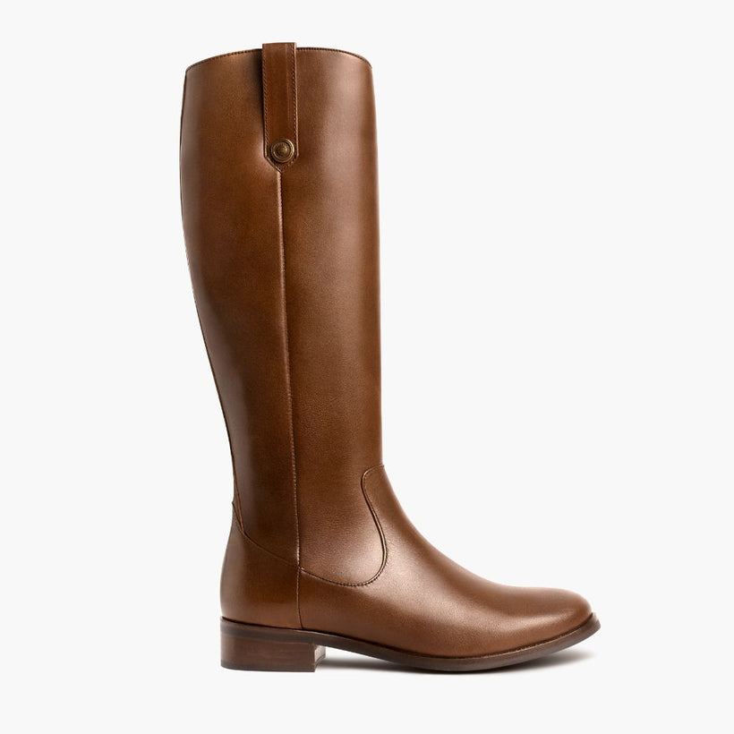 Crown Cuero Leather Boots para Mulher