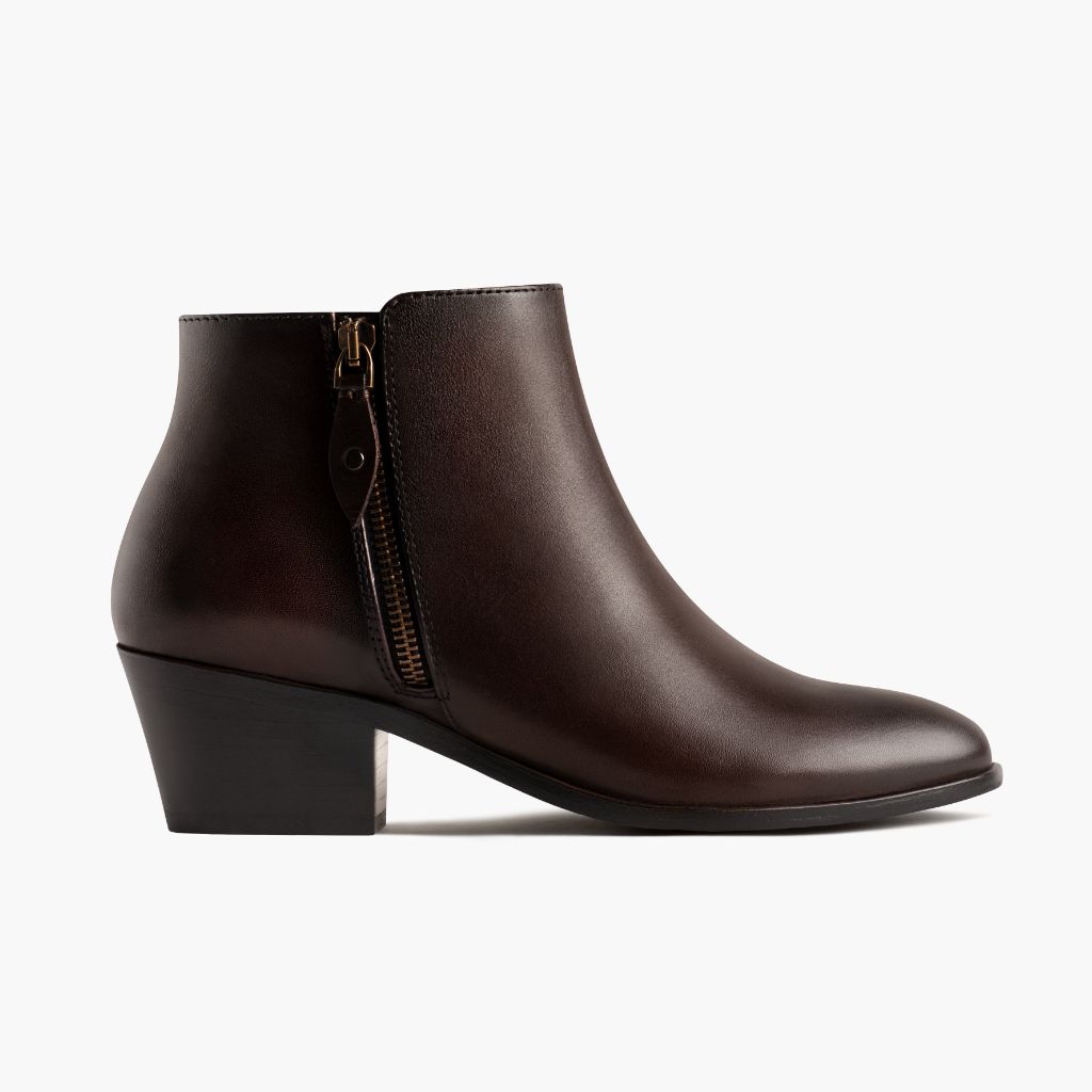 Downtown Old English Botas em couro para Mulher - Contraforte reforçado e costuras duplas de precisão