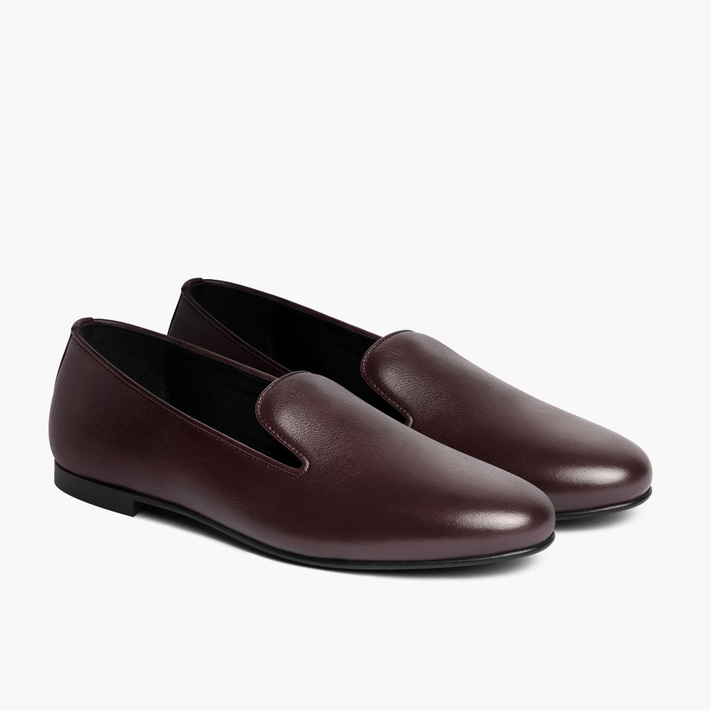 Eden Borgonha Botas em couro para Mulher in Burgundy Full-Grain Leather - Vista de perfil | Comprar online