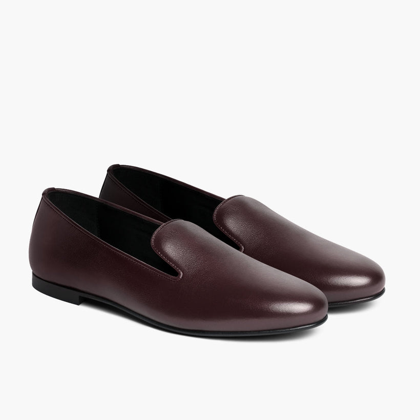 Eden Borgonha Botas em couro para Mulher