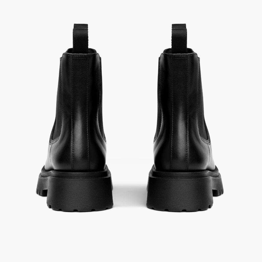 Legend Platform Preto Botas em couro para Mulher - Contraforte reforçado e costuras duplas de precisão