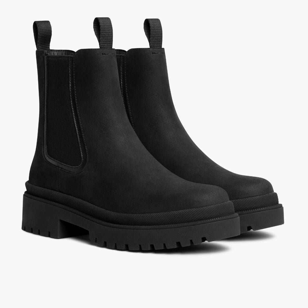 Black Full-Grain leather Boots - Construção de vira Goodyear e biqueira