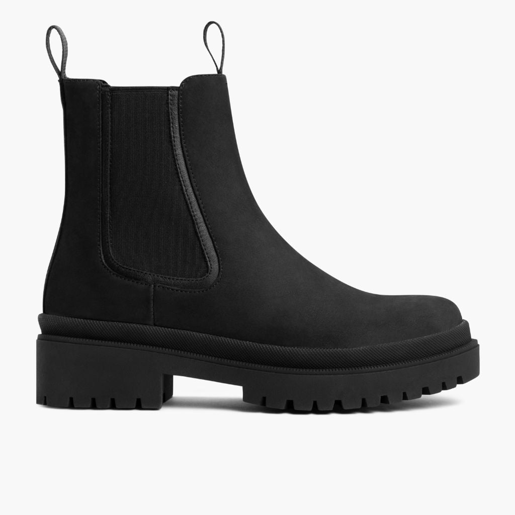 Legend Platform Preto Matte Botas em couro para Mulher em couro bovino preto legítimo - Vista de perfil | Comprar online