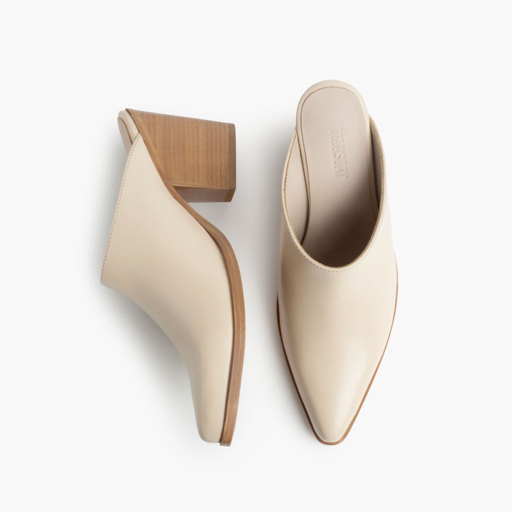 Summer Ivory Botas em couro para Mulher - Contraforte reforçado e costuras duplas de precisão