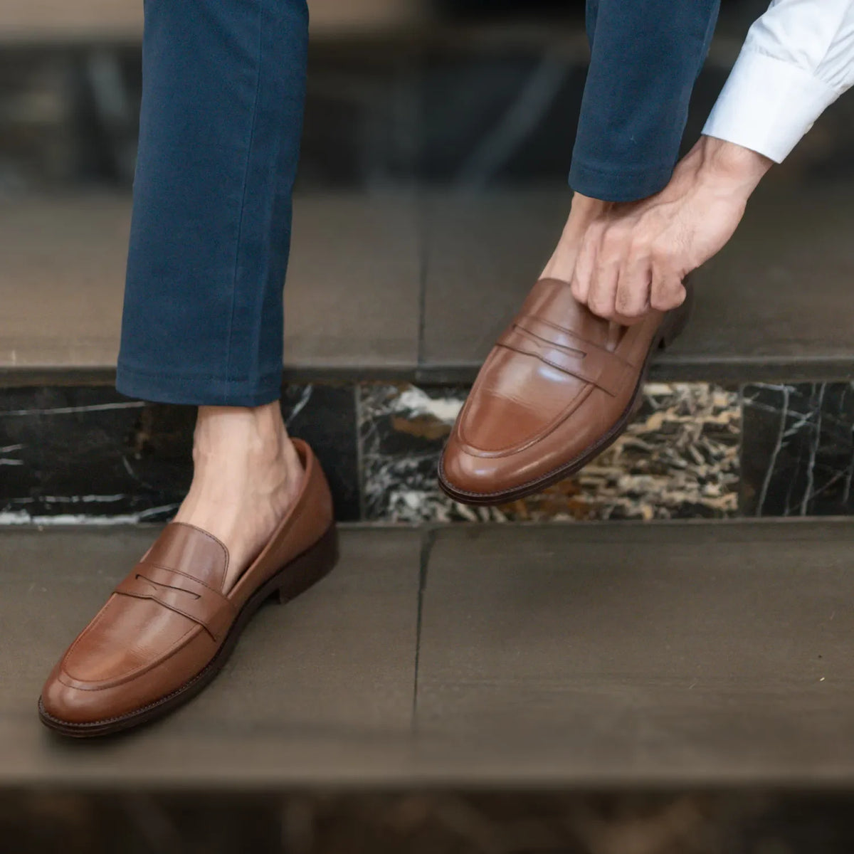 Orlaven Baxton Castanho Mocassins em couro para Homem footwear image 10