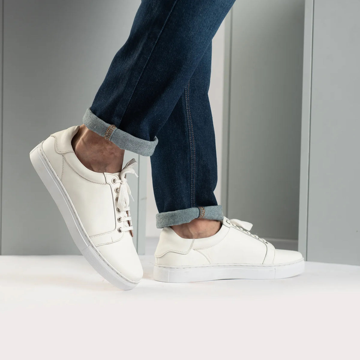 Orlaven Carter Runn White Sapatilhas em pele para Homem footwear image 10