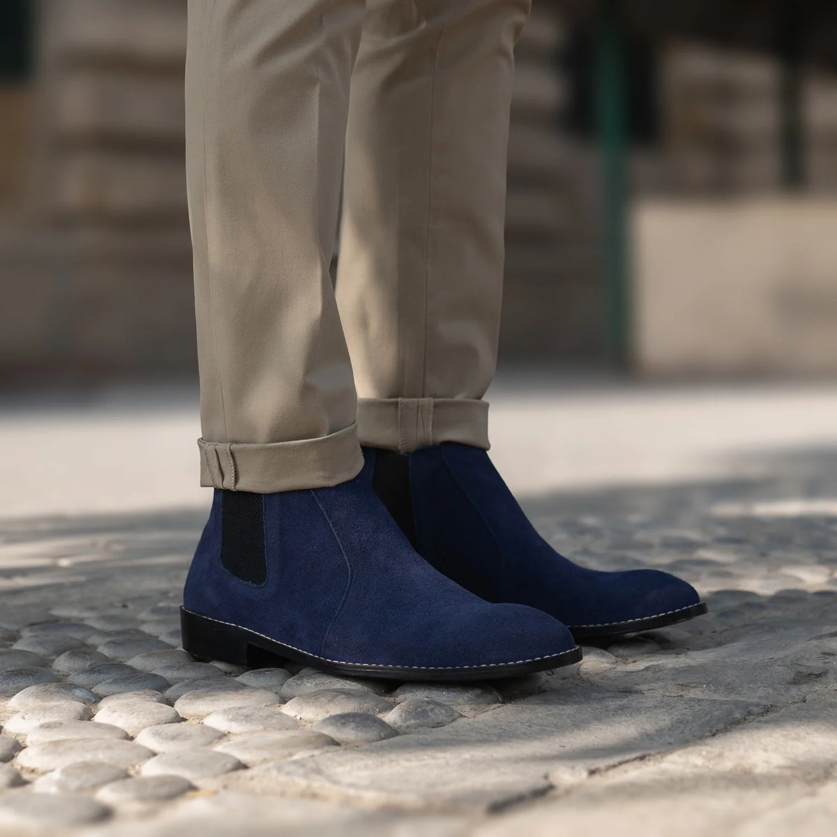 Orlaven Clarkson Chelsea Midnight Azul Suede Botas em couro para Homem footwear image 10