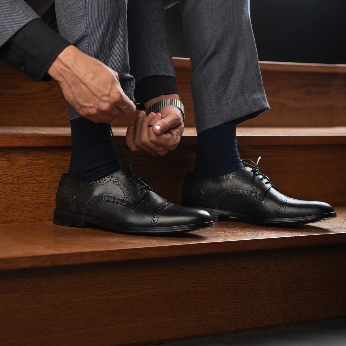 Orlaven Dirk Brogues Sapatos Derby em couro para Homem footwear image 10