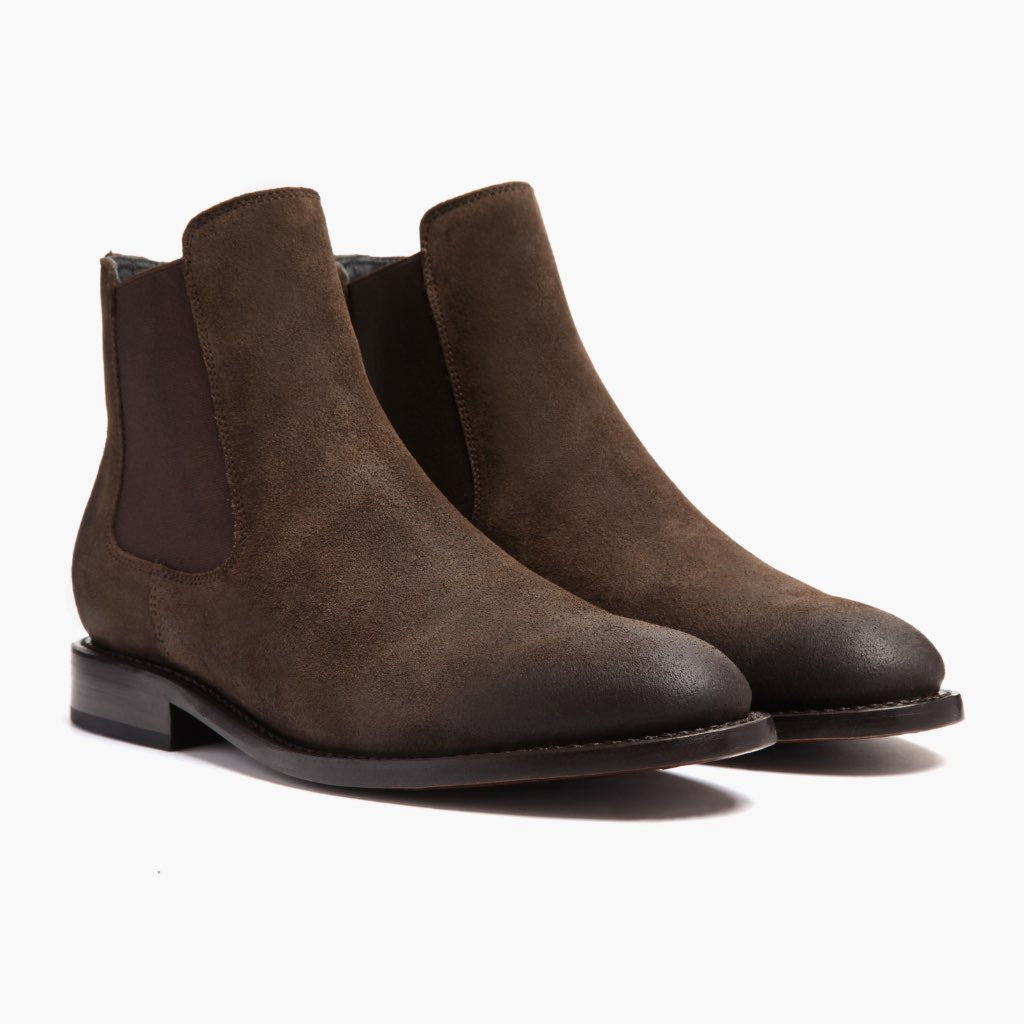 Cavalier Dark Castanho Botas em couro para Homem in Dark Brown Full-Grain Leather - Vista de perfil | Comprar online