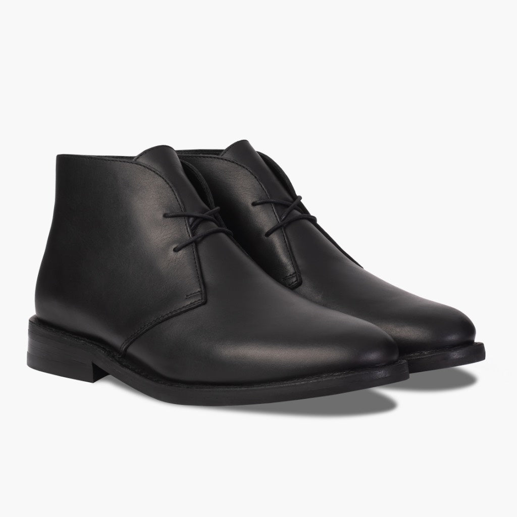 Scout Preto Botas em couro para Homem For Men em couro bovino preto legítimo - Vista de perfil | Comprar online
