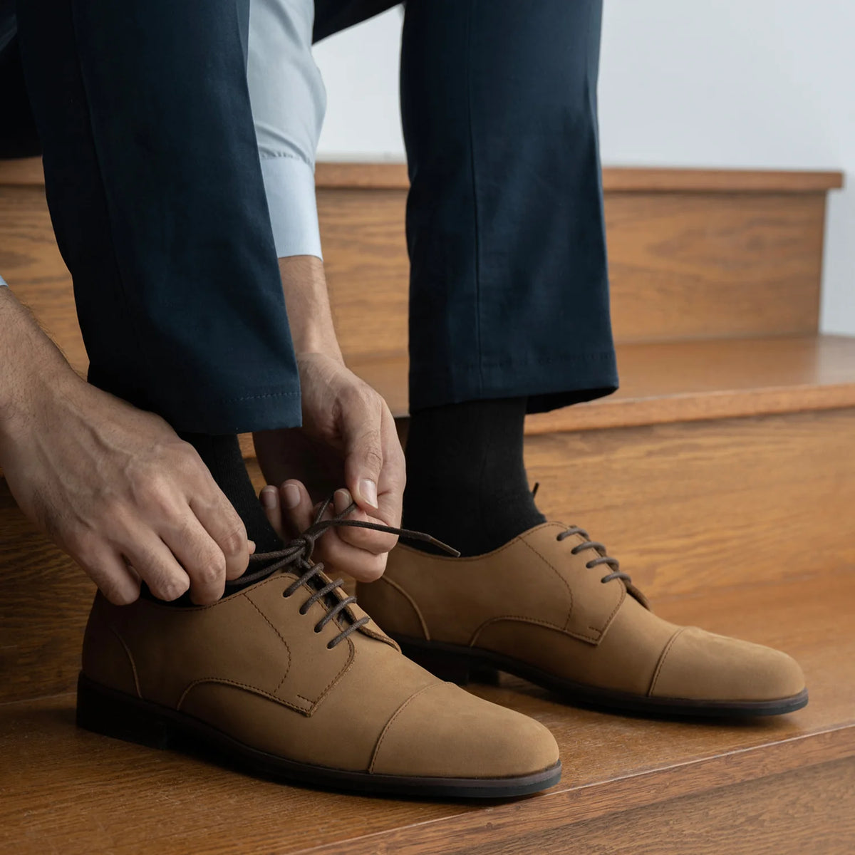 Orlaven Attorney Derby Castanho Nubuck Sapatos em couro - StudGuard para Homem footwear image 10