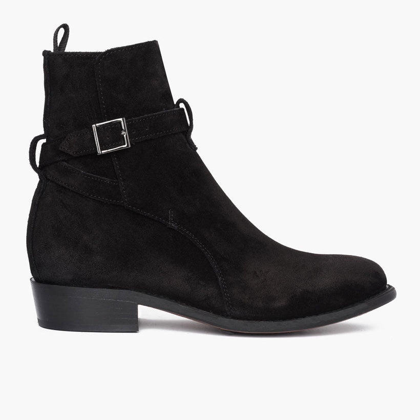 Rogue Preto Suede Botas em couro para Homem