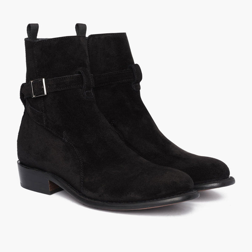 Rogue Preto Suede Botas em couro para Homem
