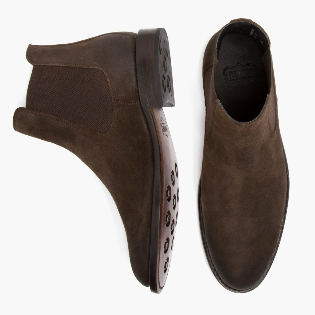 Cavalier Dark Castanho Botas em couro para Homem - Contraforte reforçado e costuras duplas de precisão