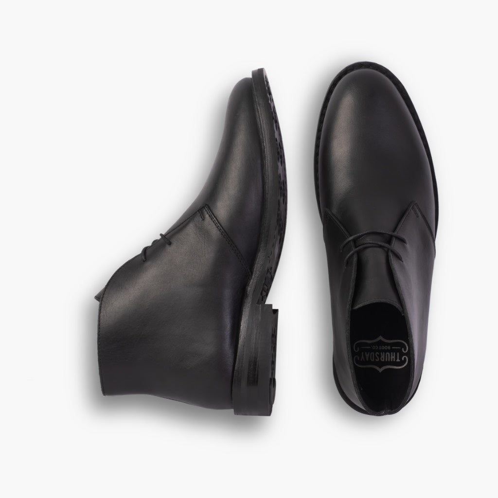 Scout Preto Botas em couro para Homem For Men - Contraforte reforçado e costuras duplas de precisão