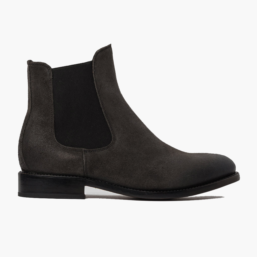 Grey Full-Grain leather Boots - Construção de vira Goodyear e biqueira