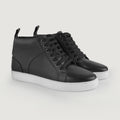 Marty High Top Preto Sapatilhas em pele para Homem